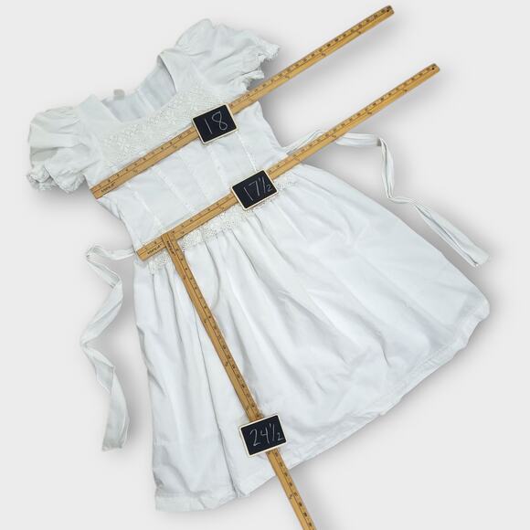 Paulina Dress Womens Size 8 / 10 White FLAWS READ Cottage, Shoujo Prairie - Picture 5 of 16